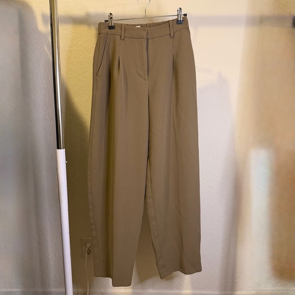 Olive Wide-Leg Trousers - Picture 1 of 1